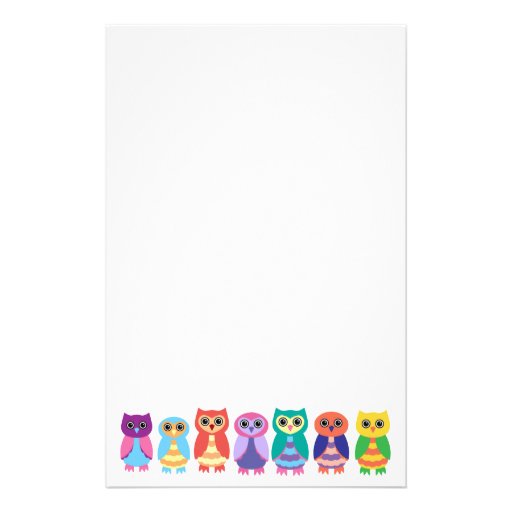 Owl Stationery, Custom Owl Stationary