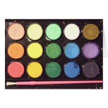 Colorful Paint Box Rainbow Cards