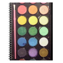 Colorful Paint Box Rainbow Notebook