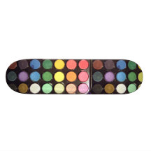 Colorful Paint Box Rainbow Skate Boards
