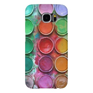 Colorful Paint Color Box Palette Pattern Samsung Galaxy S6 Cases