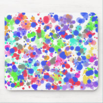 Colorful Paint Drops mousepads