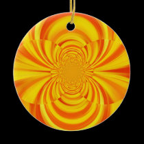 COLORFUL PAINT RAINBOW SWIRL ART ornaments
