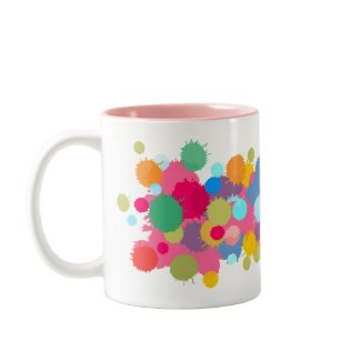 Colorful Paint Splash mug mug