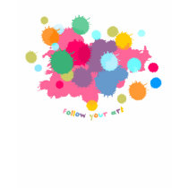 Colorful Paint Splash T-shirt by BluePlanet Colorful Paint Splash T-shirt