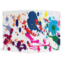 COLORFUL PAINT SPLATTER binders