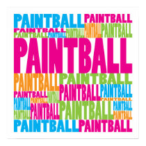 Colorful Paintball posters