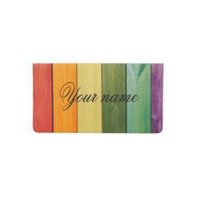 colorful, painted,wood walls,trendy,modern,pattern checkbook cover