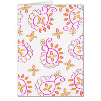 Colorful paisley - Card