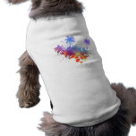 Colorful Palm Trees Illustration Doggie T-shirt