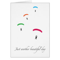 Colorful Parachutes Cards