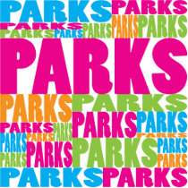 Colorful Parks photo sculptures by busybees Colorful Parks photo sculptures