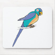 colorful parrakeet mousepads by doonidesignsanimals colorful parrakeet mousepads