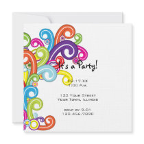 Colorful Party Invitation