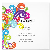 Colorful Party Invitation