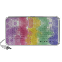 Colorful pastel bubbles speakers
