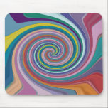 Colorful Pastel Swirl Mousepad mousepads