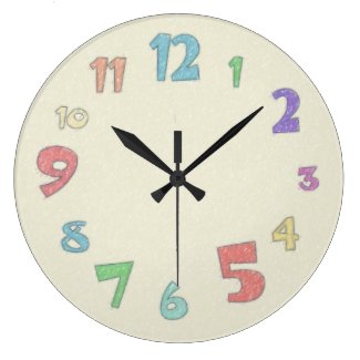 Colorful Pastel Wall Clock