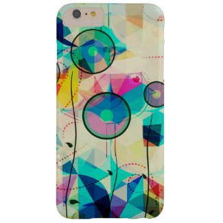 Colorful Pastels Abstract Geometric Digital Art Barely There iPhone 6 Plus Case