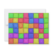 colorful patchwork announcements