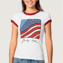 Colorful Patriotic Abstract 4th of July Tees t-shirts