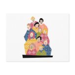 Colorful Pattern Choir Post Cards