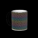 Colorful pattern mug on black background mugs