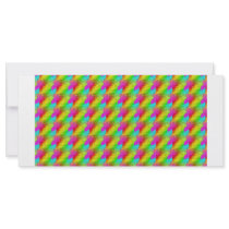 Colorful pattern rack cards