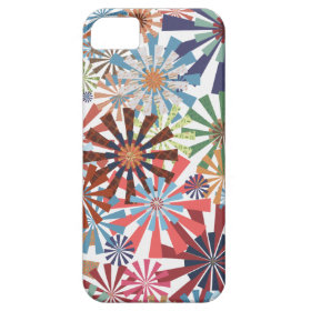 Colorful Pattern Radial Burst Pinwheel Design iPhone 5 Case
