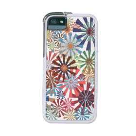 Colorful Pattern Radial Burst Pinwheel Design iPhone 5/5S Covers