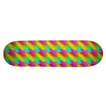 Colorful pattern skateboard