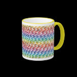 Colorful patterned coffee mug mugs