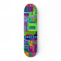 Colorful patterned Skateboard
