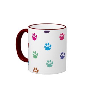 colorful paws mug