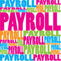 Colorful Payroll photo sculptures