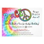 Colorful PEACE Party Invitation