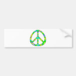 colorful peace sign bumper stickers