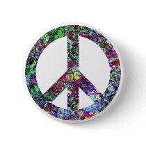 Colorful Peace Sign buttons
