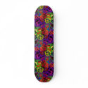 COLORFUL PEACE SIGN COLLAGE skateboards