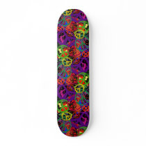 COLORFUL PEACE SIGN COLLAGE skateboards by dgpaulart COLORFUL PEACE SIGN COLLAGE skateboards