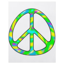 colorful peace sign flyer