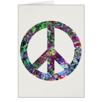 Colorful Peace Sign cards