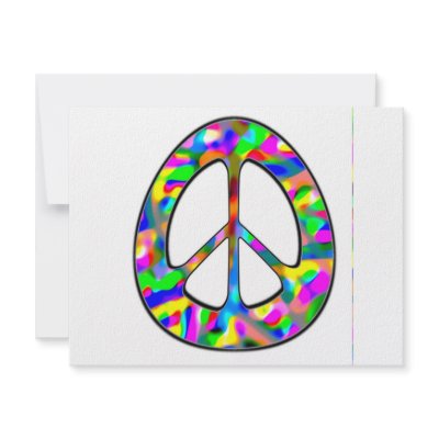 colourful peace sign