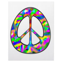 colorful peace sign personalized letterhead