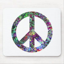 Colorful Peace Sign mousepads
