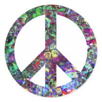 Colorful Peace Sign stickers