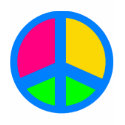 Colorful Peace Sign t-shirts by psimawesome Colorful Peace Sign t-shirts