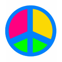 Colorful Peace Sign t-shirts