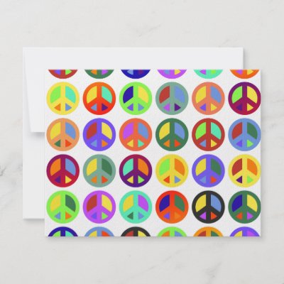 Spread the word of peace with these colorful peace signs. Peace on earth.