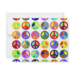 Colorful Peace Signs Invitations